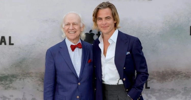 The star surprises his father, Robert Pine, by attending the premiere of 'Five Days at Memorial'